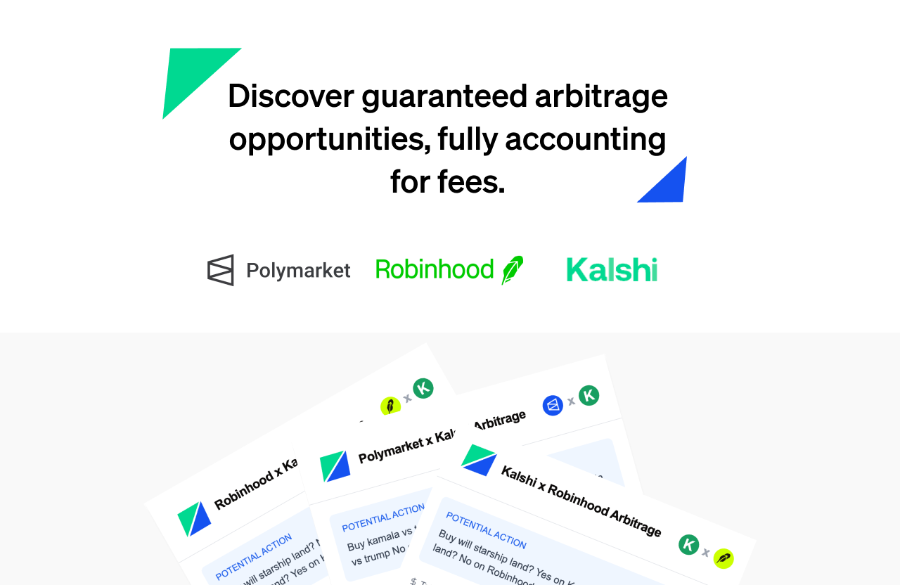 Event Contract Arbitrage Calculator for Kalshi, Polymarket & More |  Multi-Platform Calculator